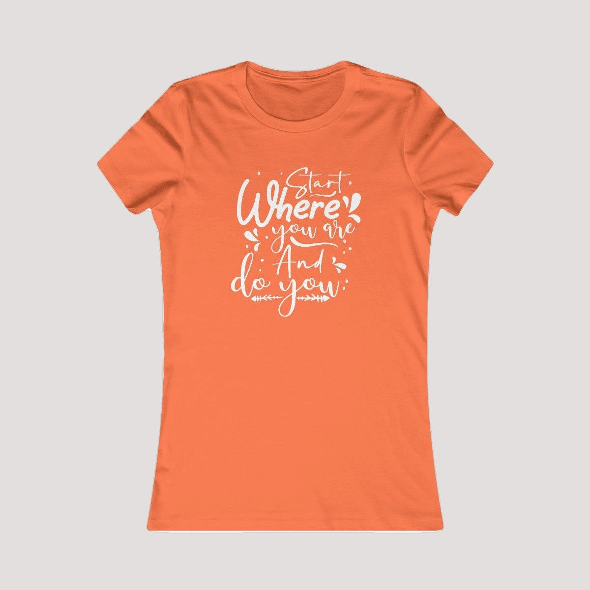 100% Cotton Feminine Fit Tee-DoYou4Less