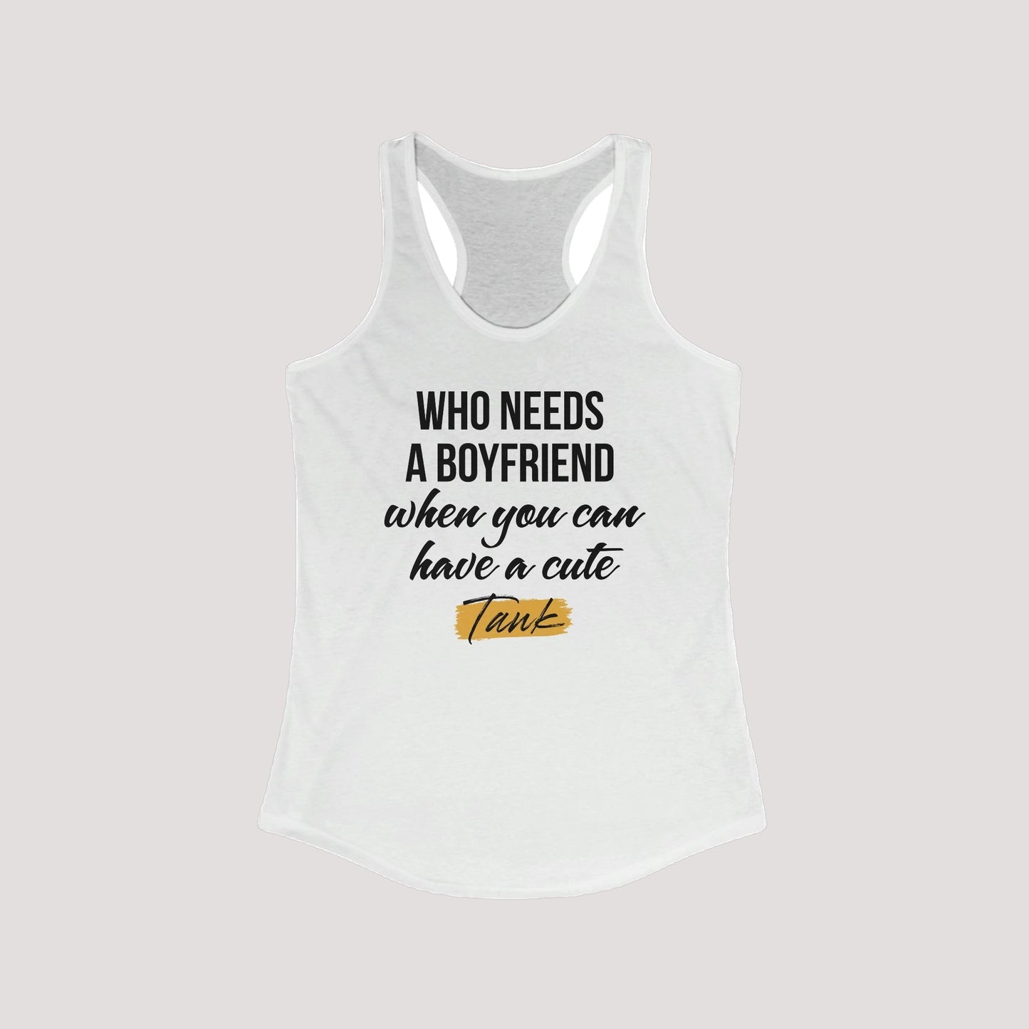 slim fit racerback tank top