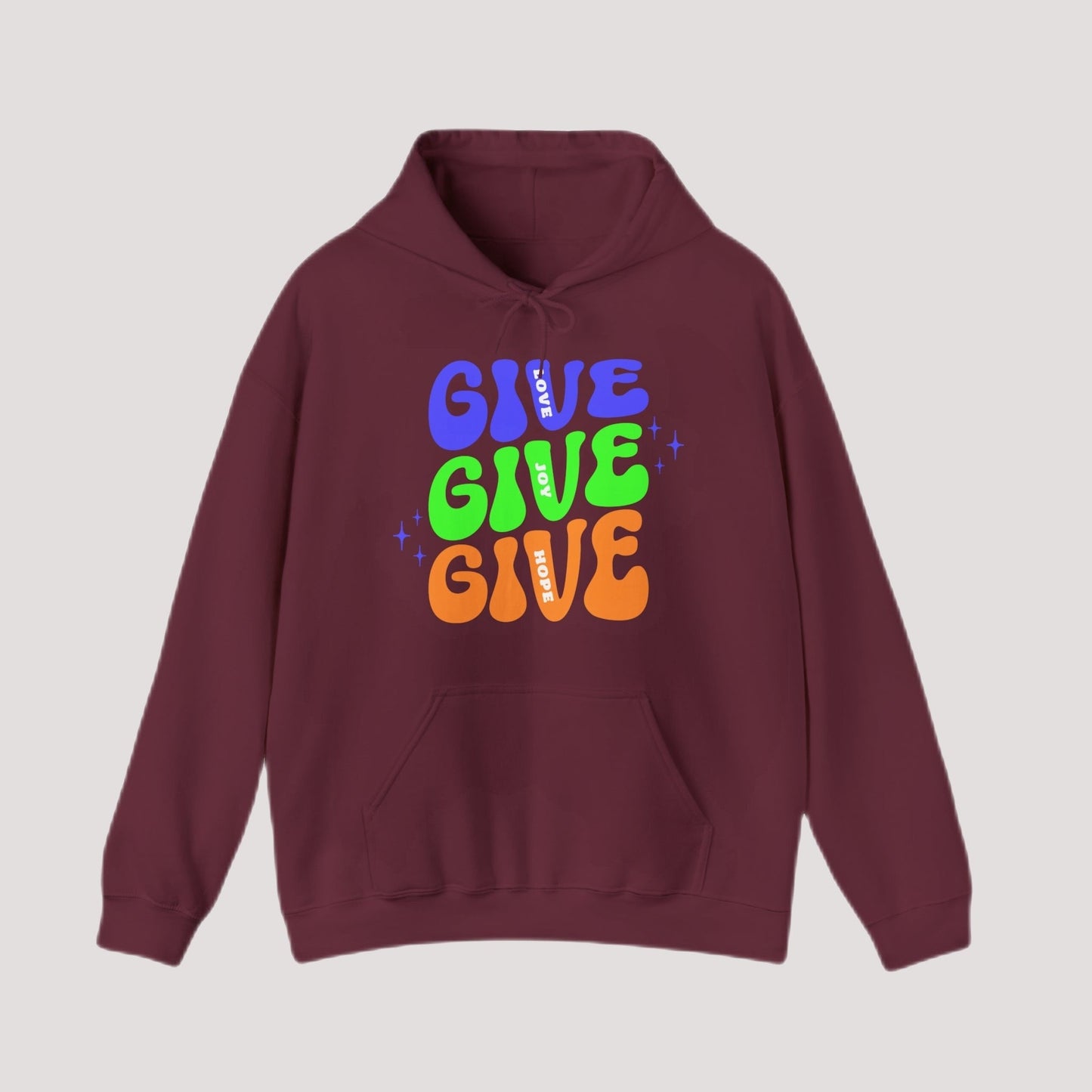 Hoodie - GIVE Love. Joy. Hope. Holiday Hoodie
