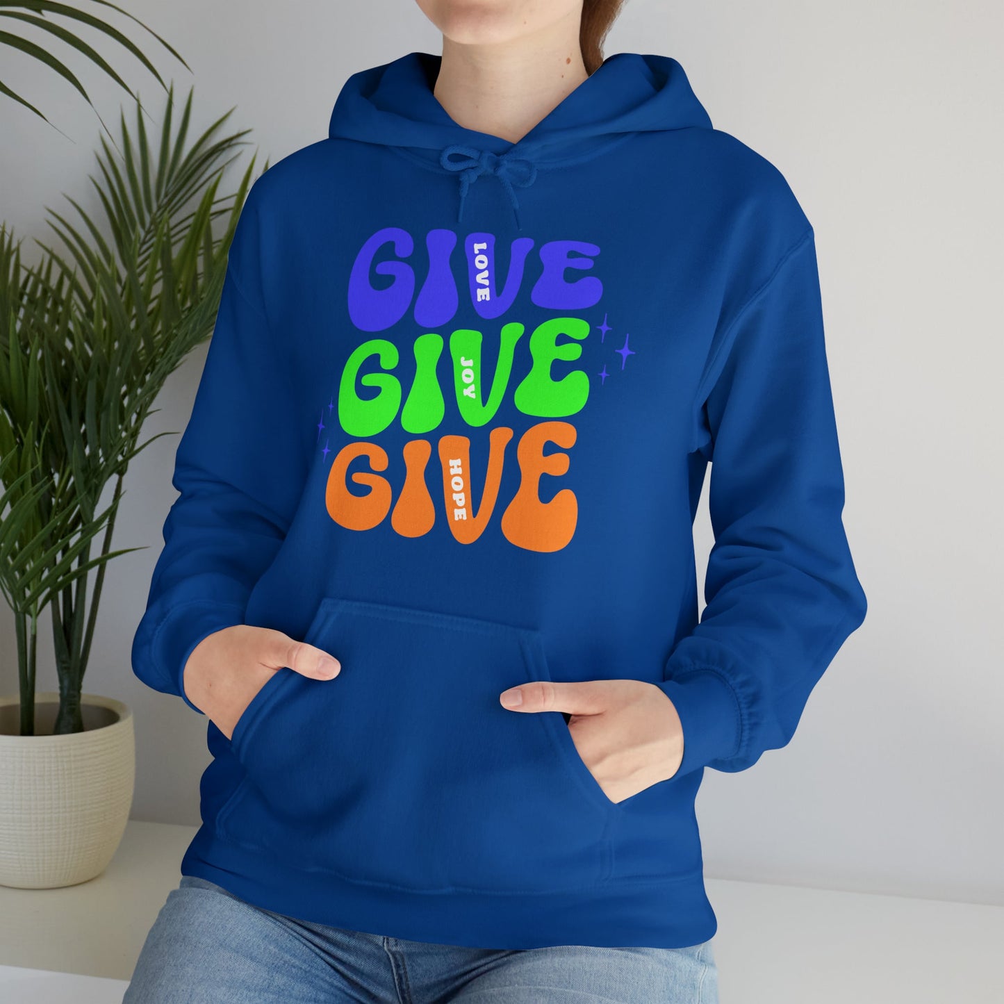 Hoodie - GIVE Love. Joy. Hope. Holiday Hoodie