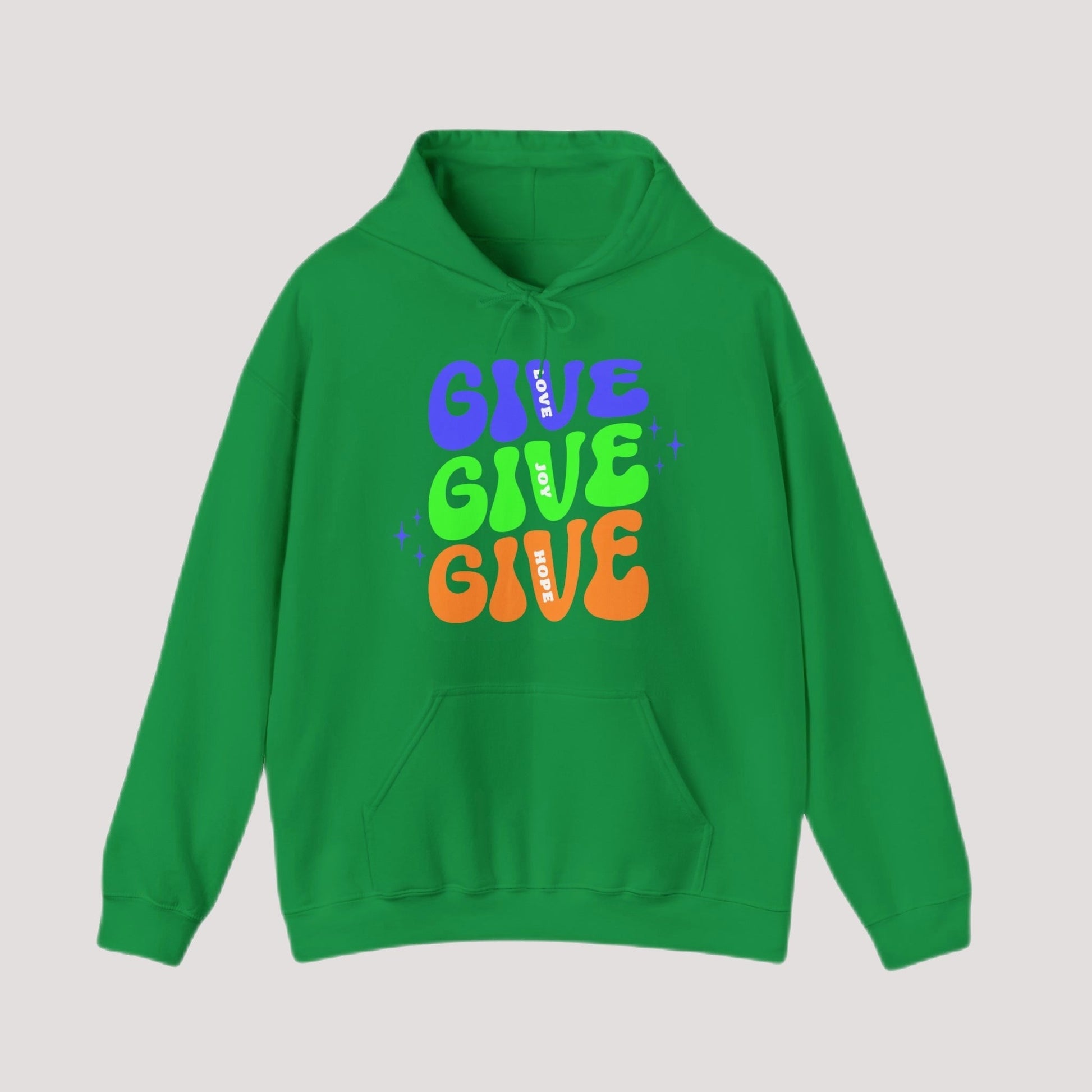 Hoodie - GIVE Love. Joy. Hope. Holiday Hoodie