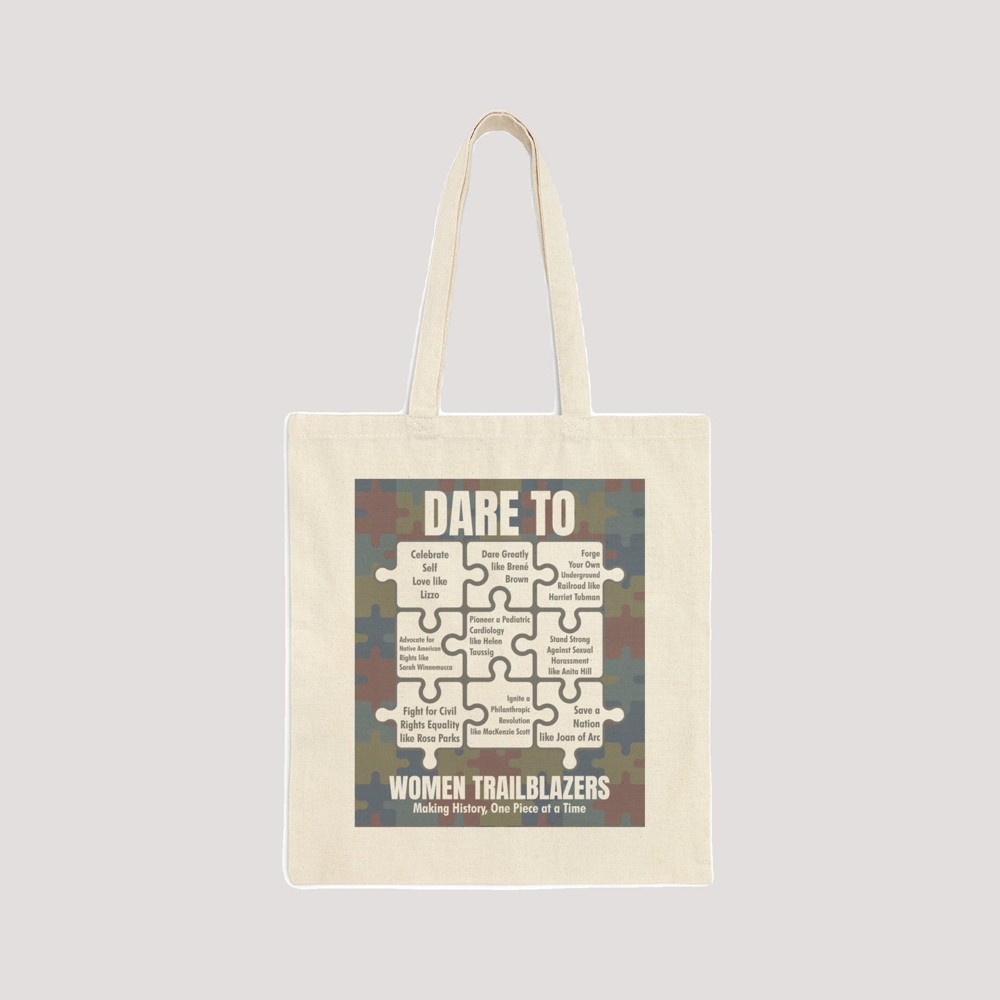 Dare To Perfect Cotton Canvas Tote Bag