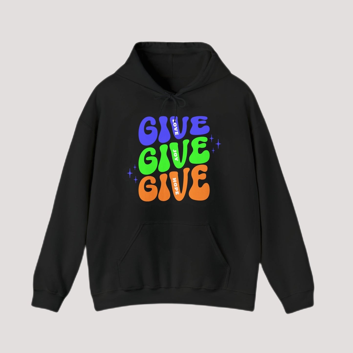 Hoodie - GIVE Love. Joy. Hope. Holiday Hoodie