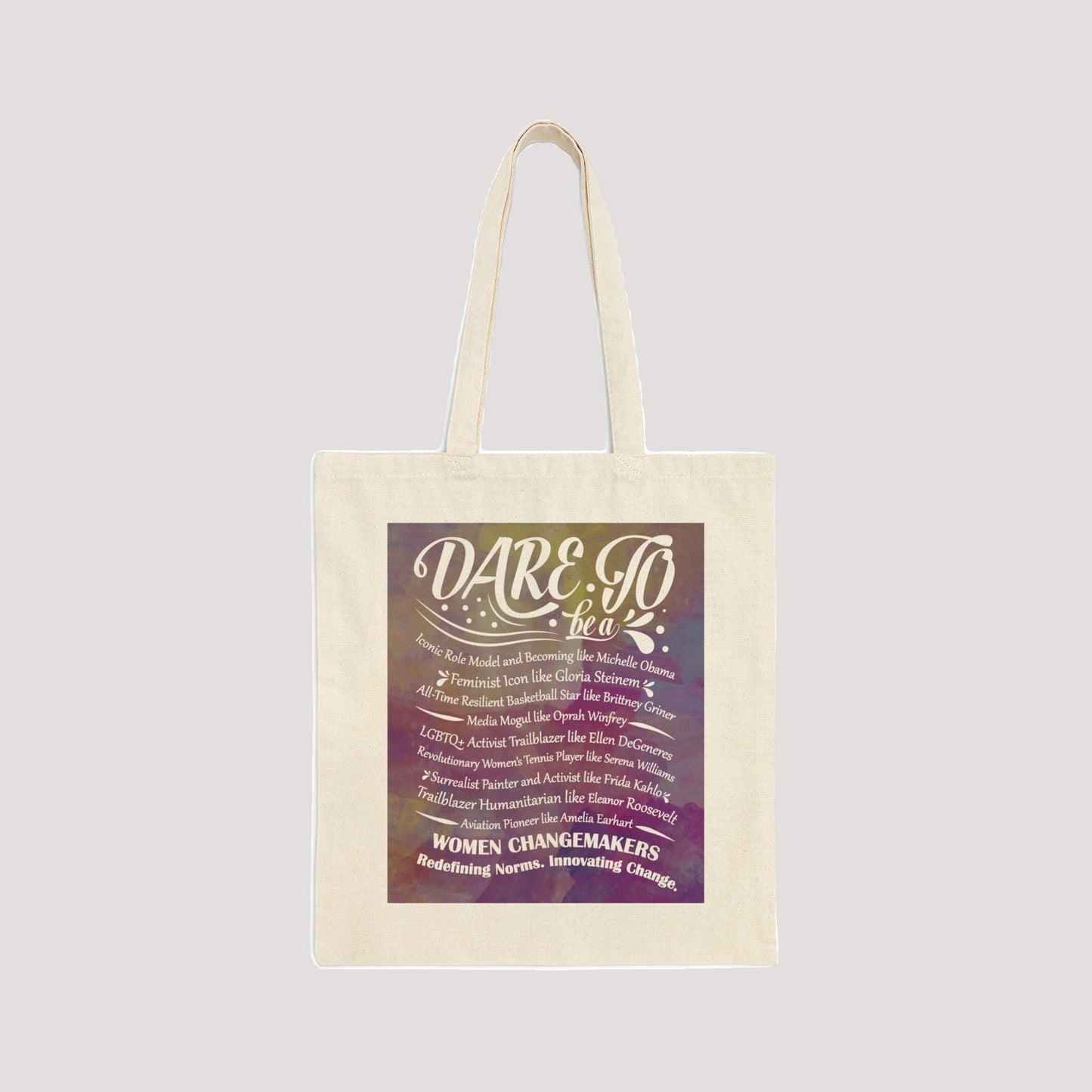 Dare To Durable Cotton Canvas Tote Bag