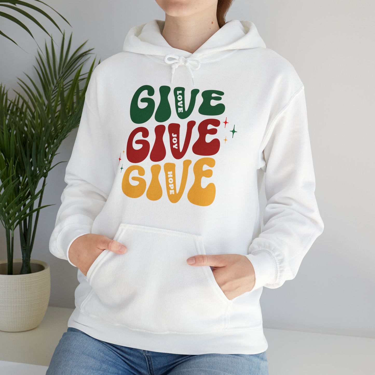 Hoodie - GIVE. GIVE. GIVE. Hope Holiday Hoodie