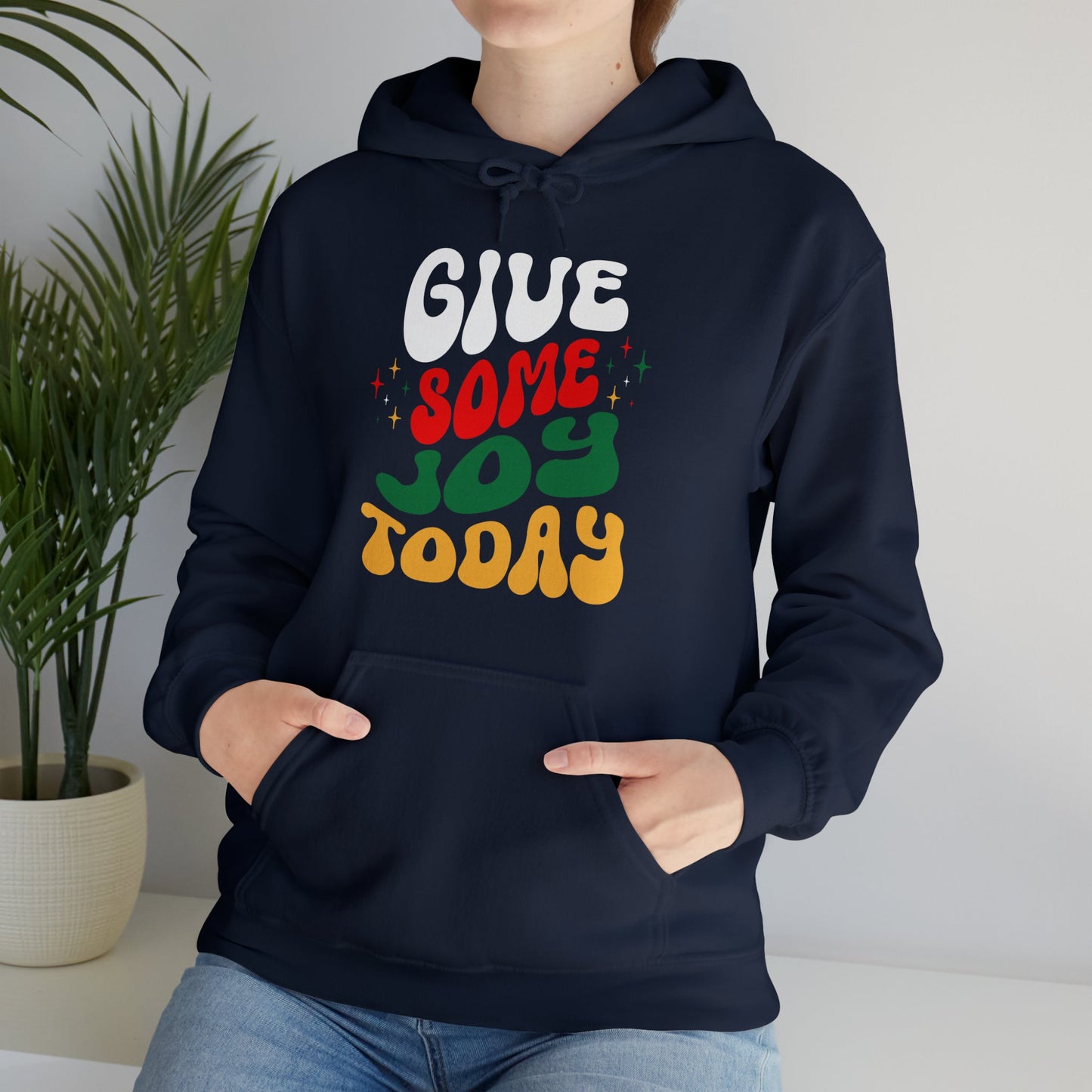 Hoodie - Joyful Holiday Cotton Blend Hoodie