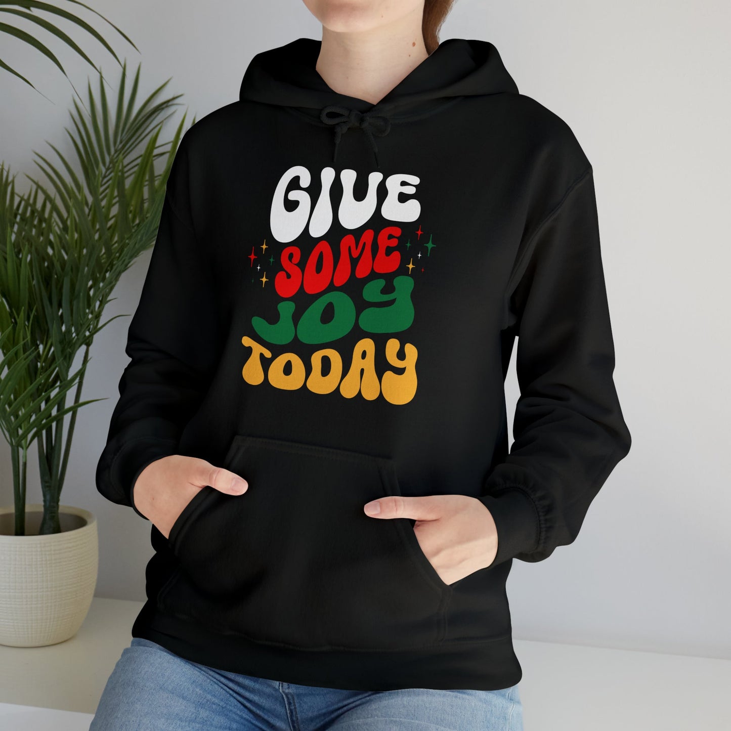 Hoodie - Joyful Holiday Cotton Blend Hoodie