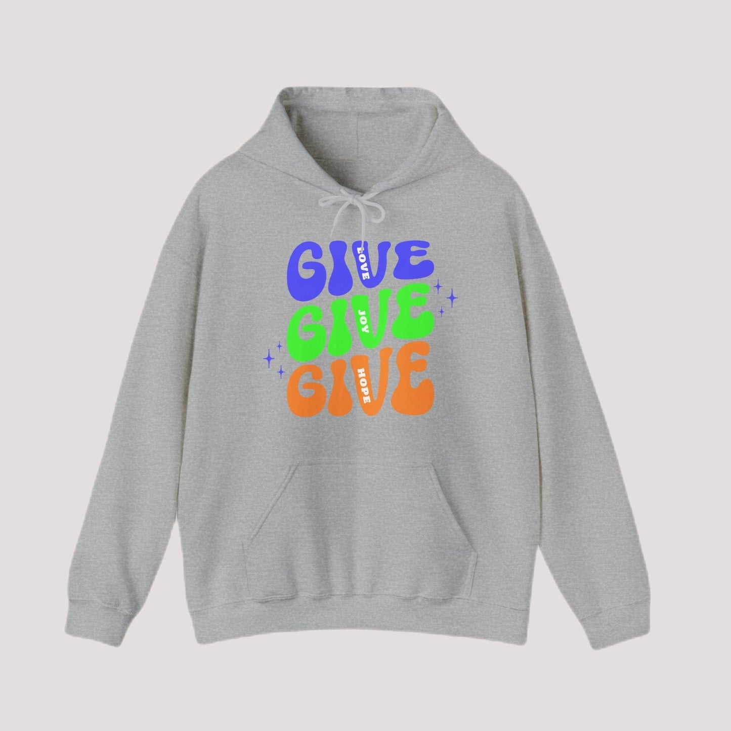 Hoodie - GIVE Love. Joy. Hope. Holiday Hoodie