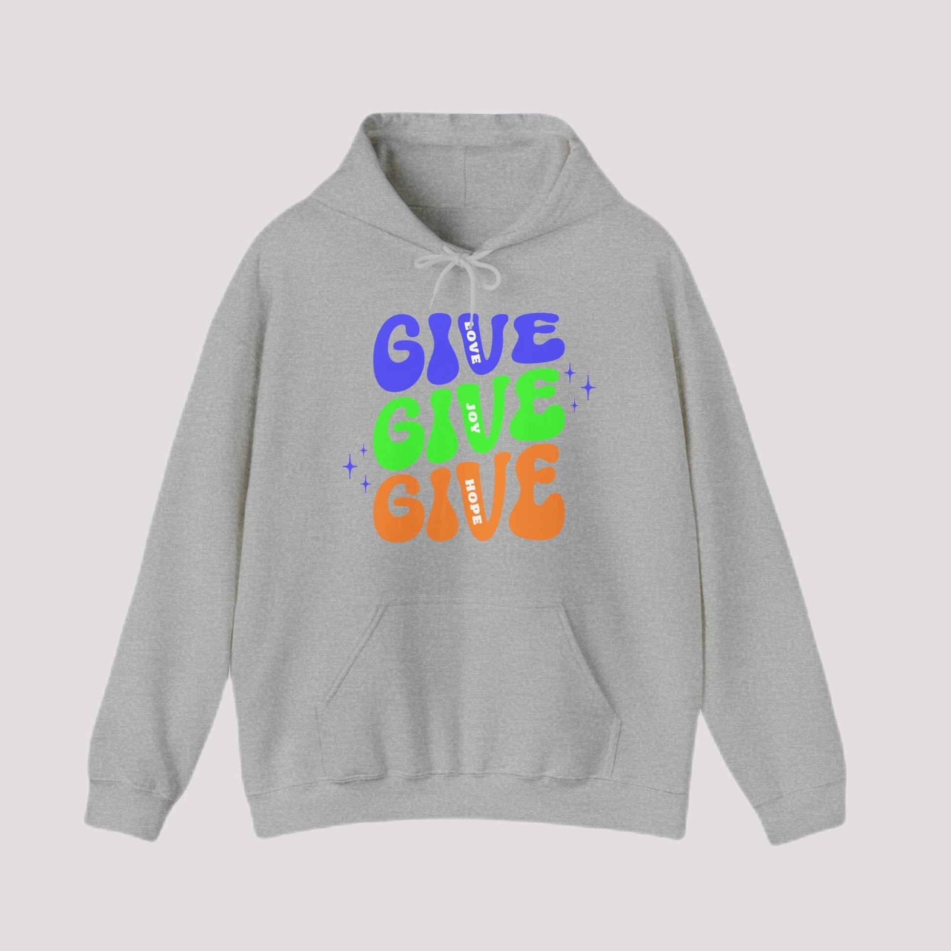 Hoodie - GIVE Love. Joy. Hope. Holiday Hoodie