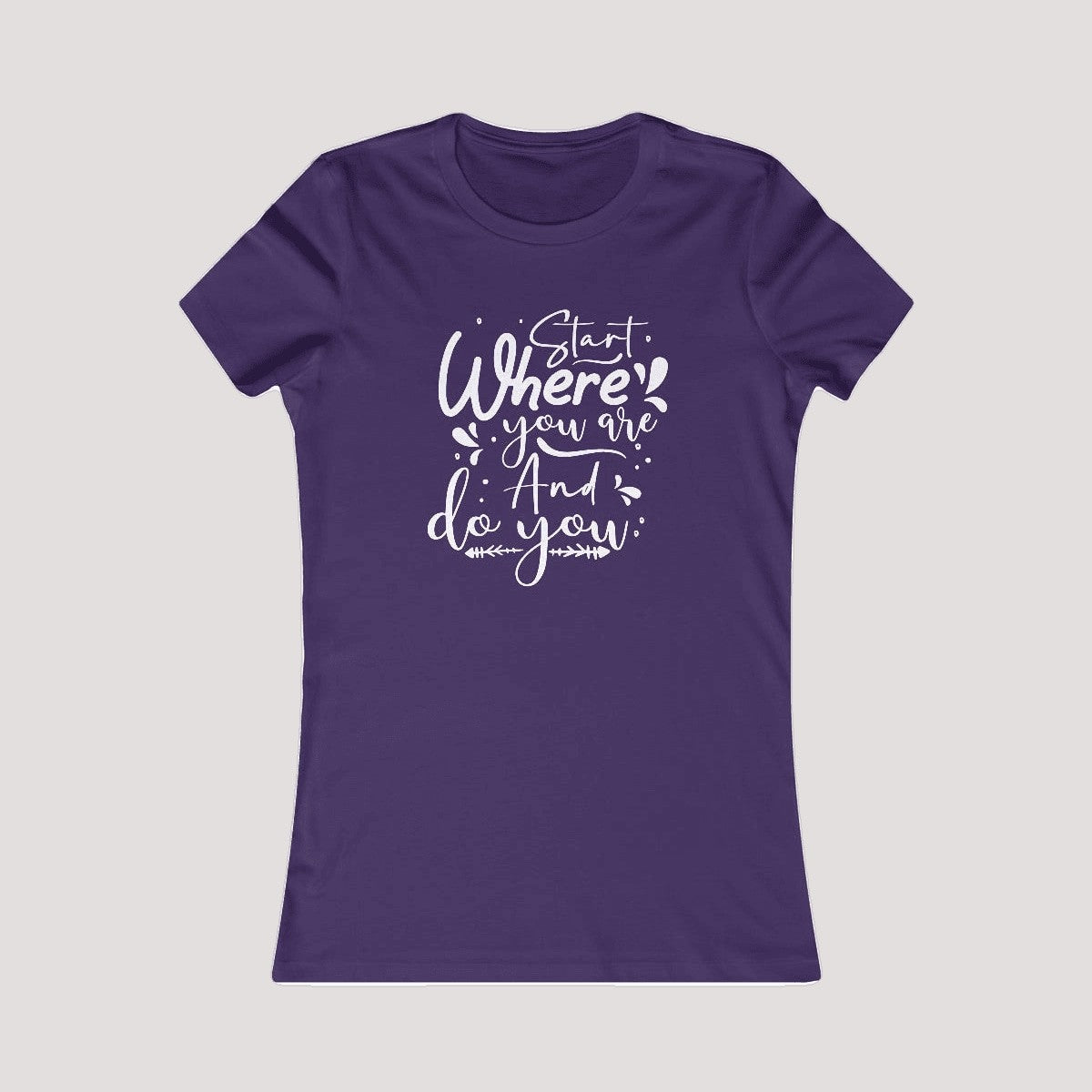100% Cotton Feminine Fit Tee-DoYou4Less