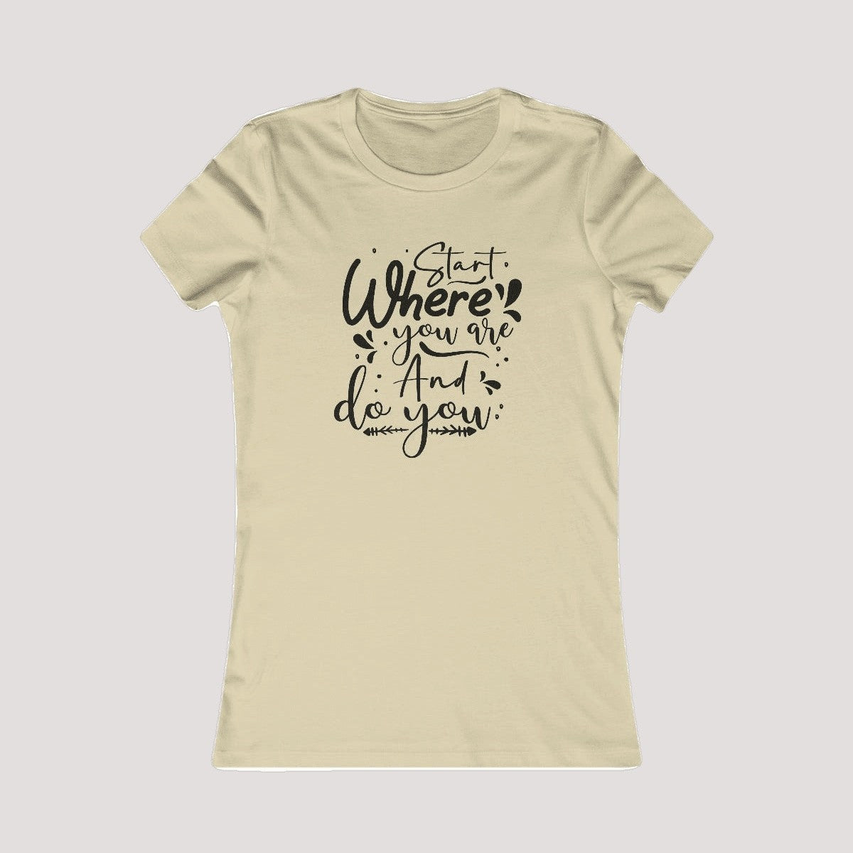 100% Cotton Feminine Fit Tee-DoYou4Less