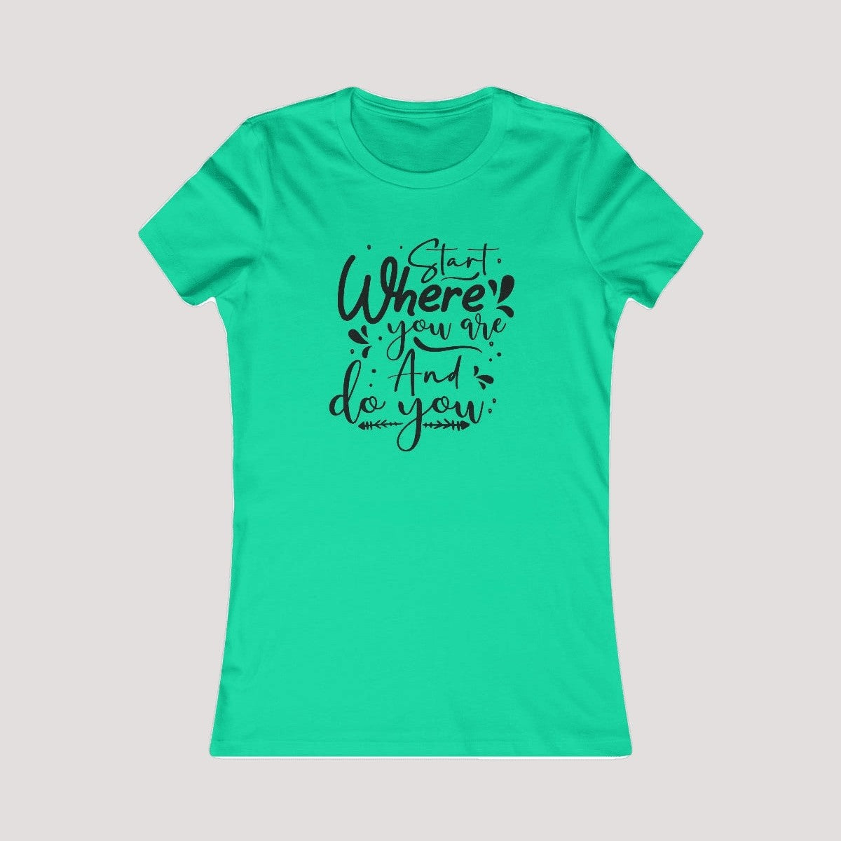 100% Cotton Feminine Fit Tee-DoYou4Less