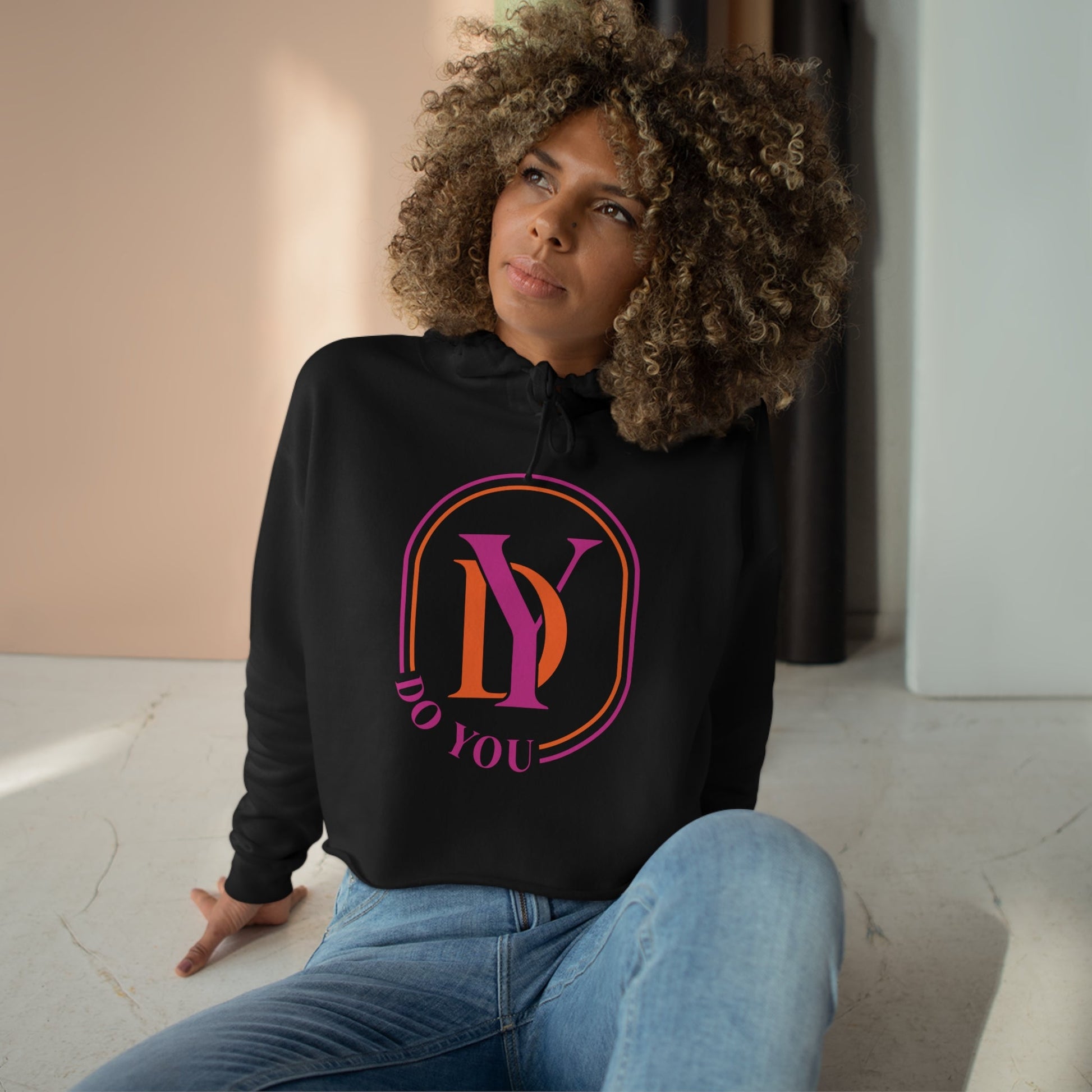 women's crop hoodie- Stylish & Chic Crop Hoodie