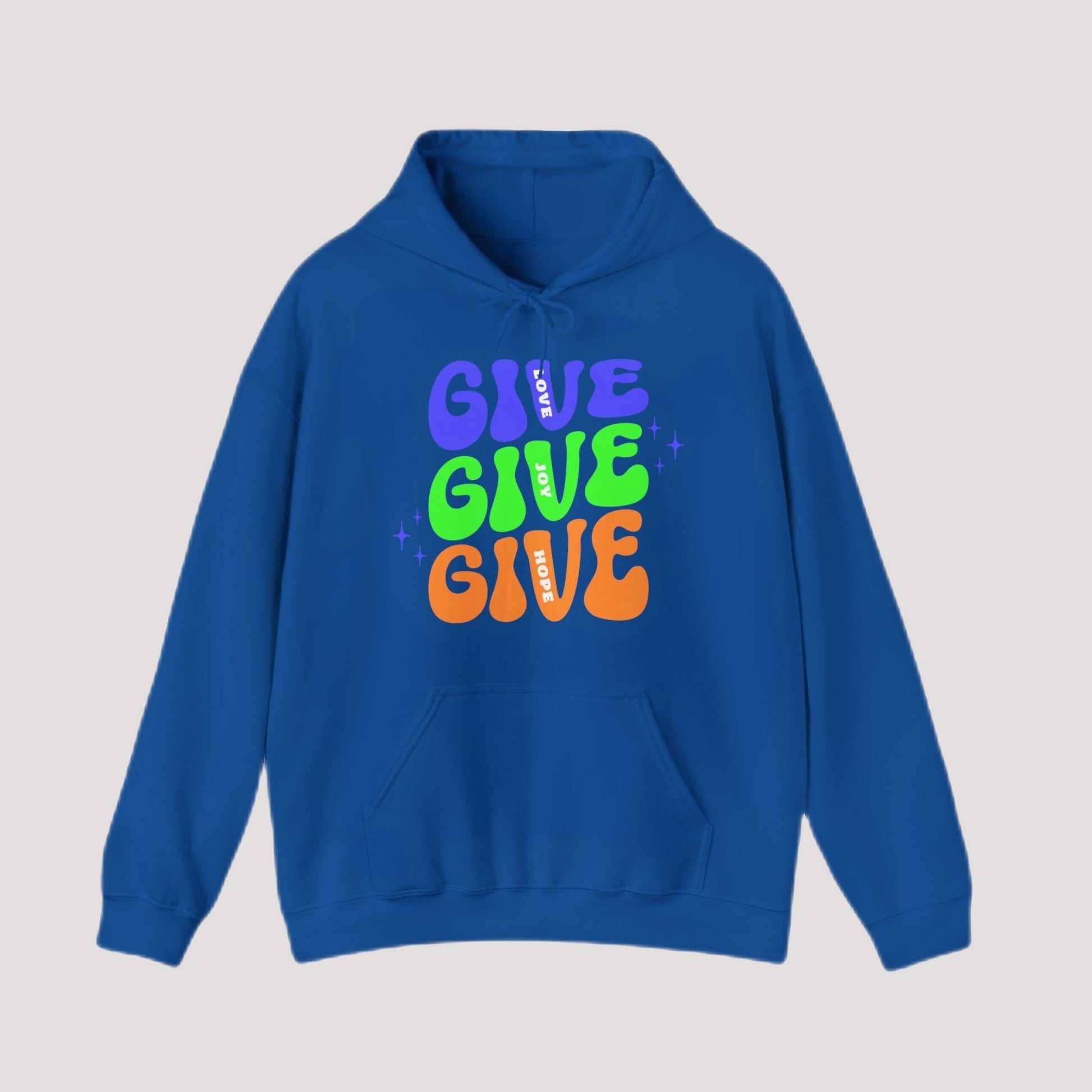 Hoodie - GIVE Love. Joy. Hope. Holiday Hoodie