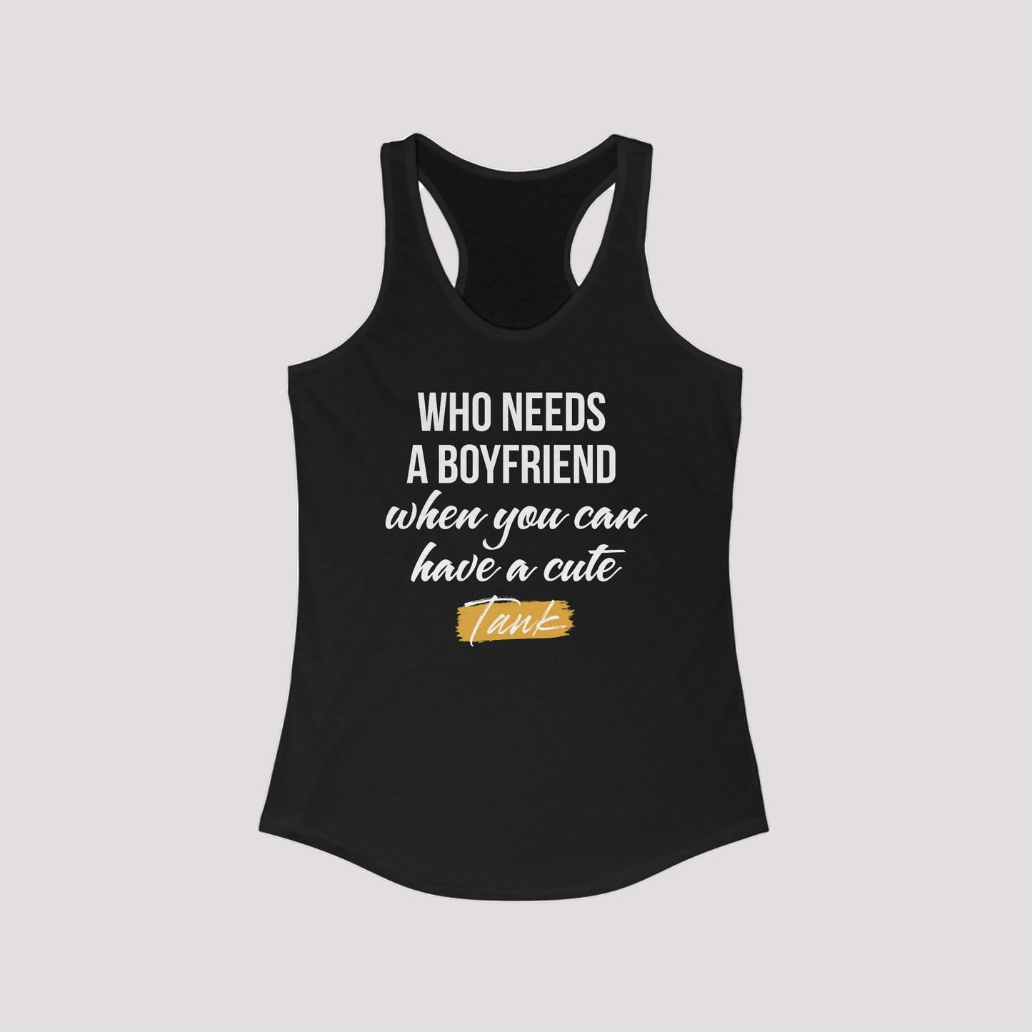 slim fit racerback tank top