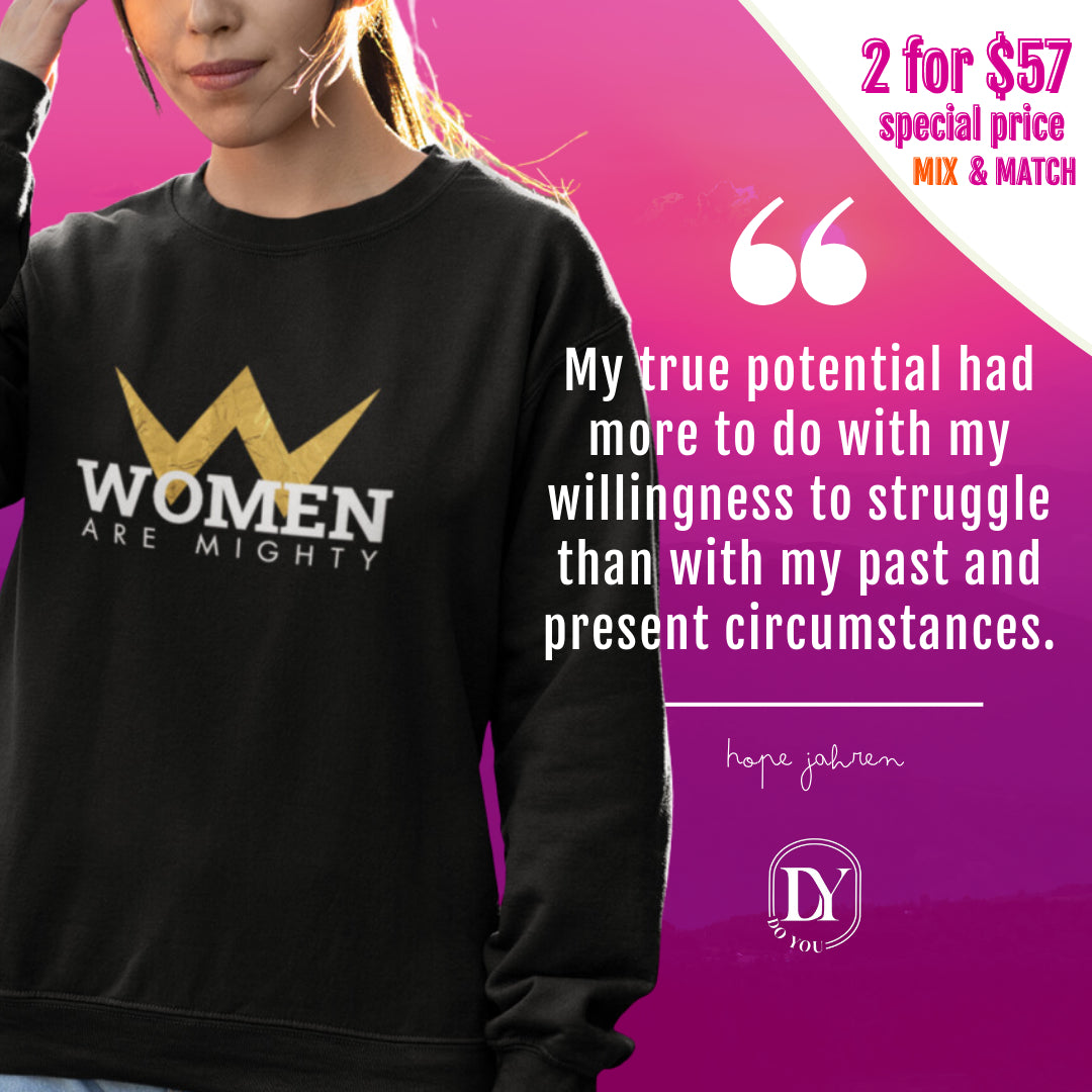 women's crewneck sweatshirt