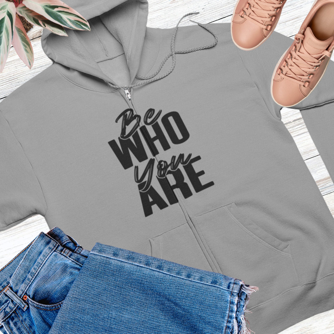 Women's zip hooded sweatshirt