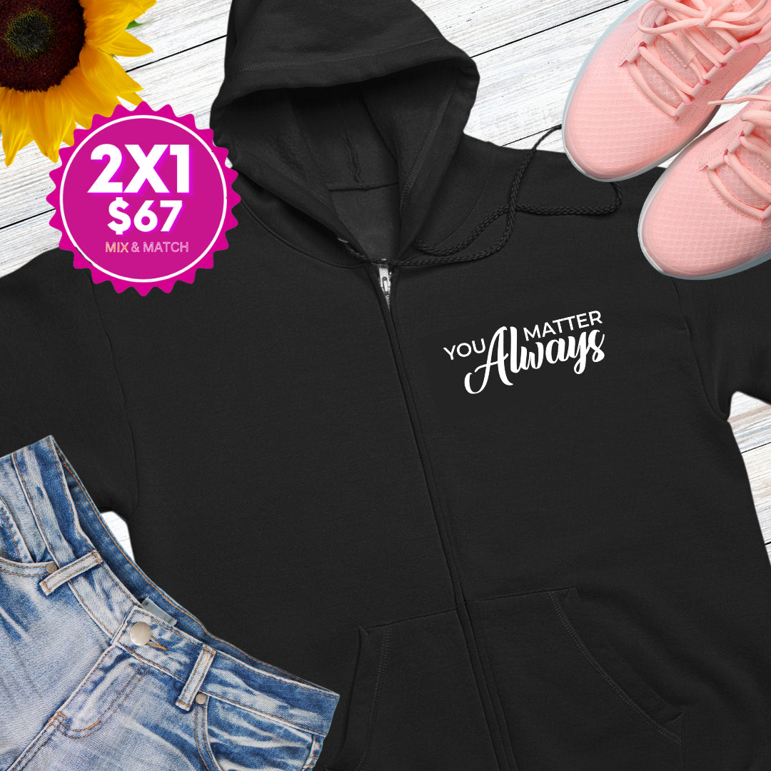 Comfy Full Zip Hooded Cotton Sweatshirt