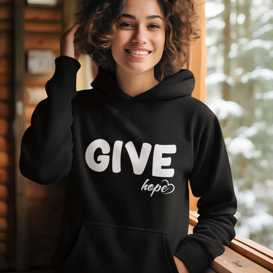 Hoodie - Cozy Just Got Hope Cotton Blend Hoodie