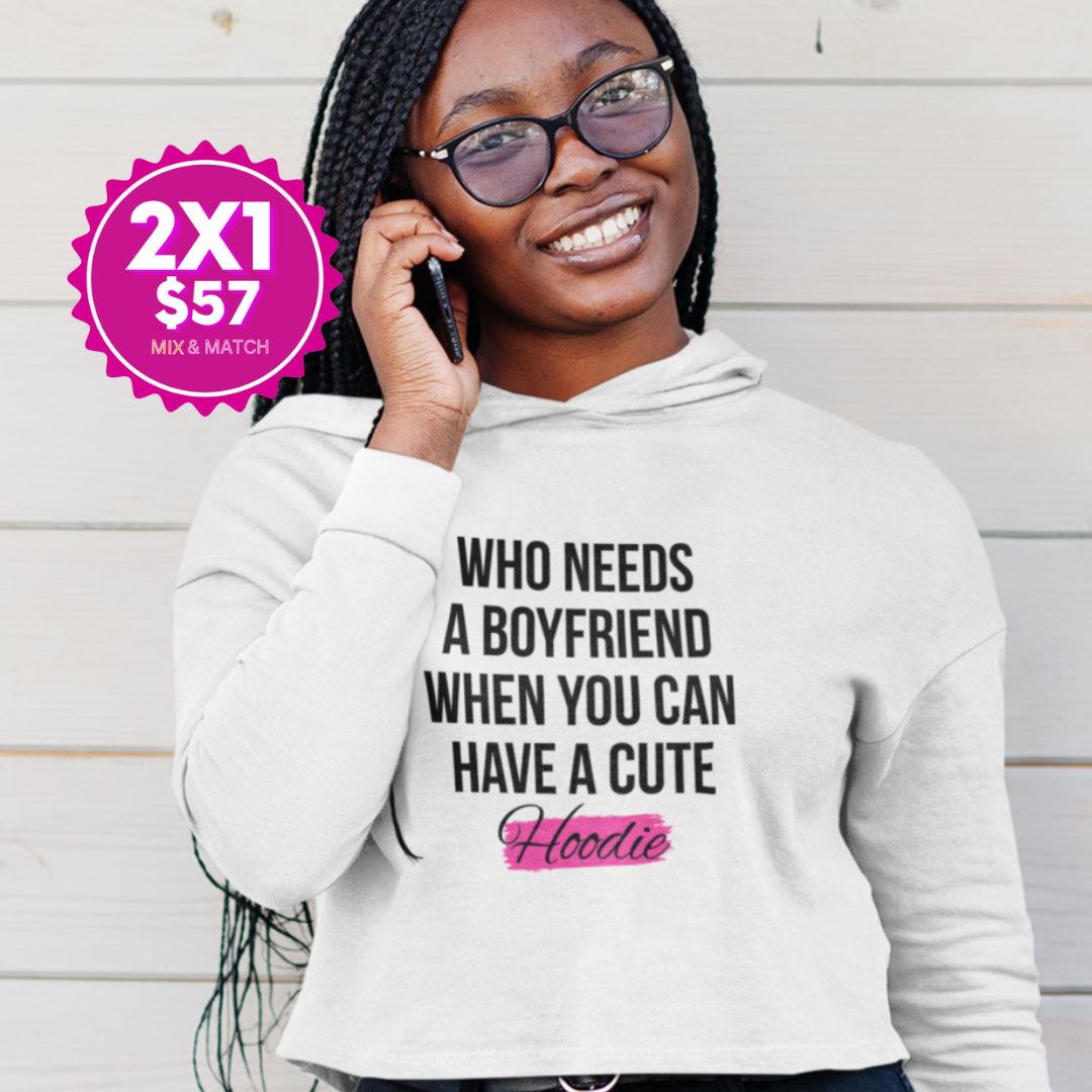 Comfy & Stylish Crop Hoodie