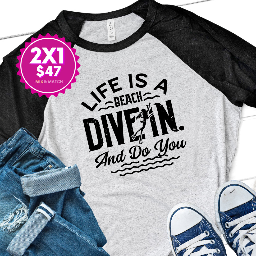 Modern 3/4 Sleeve Baseball Tee