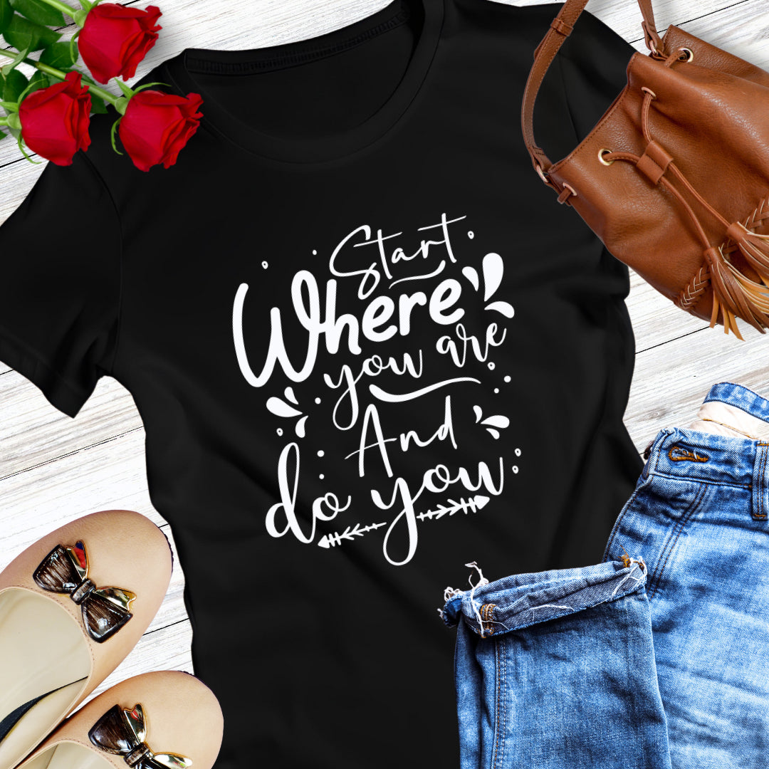100% Cotton Feminine Fit Tee-DoYou4Less