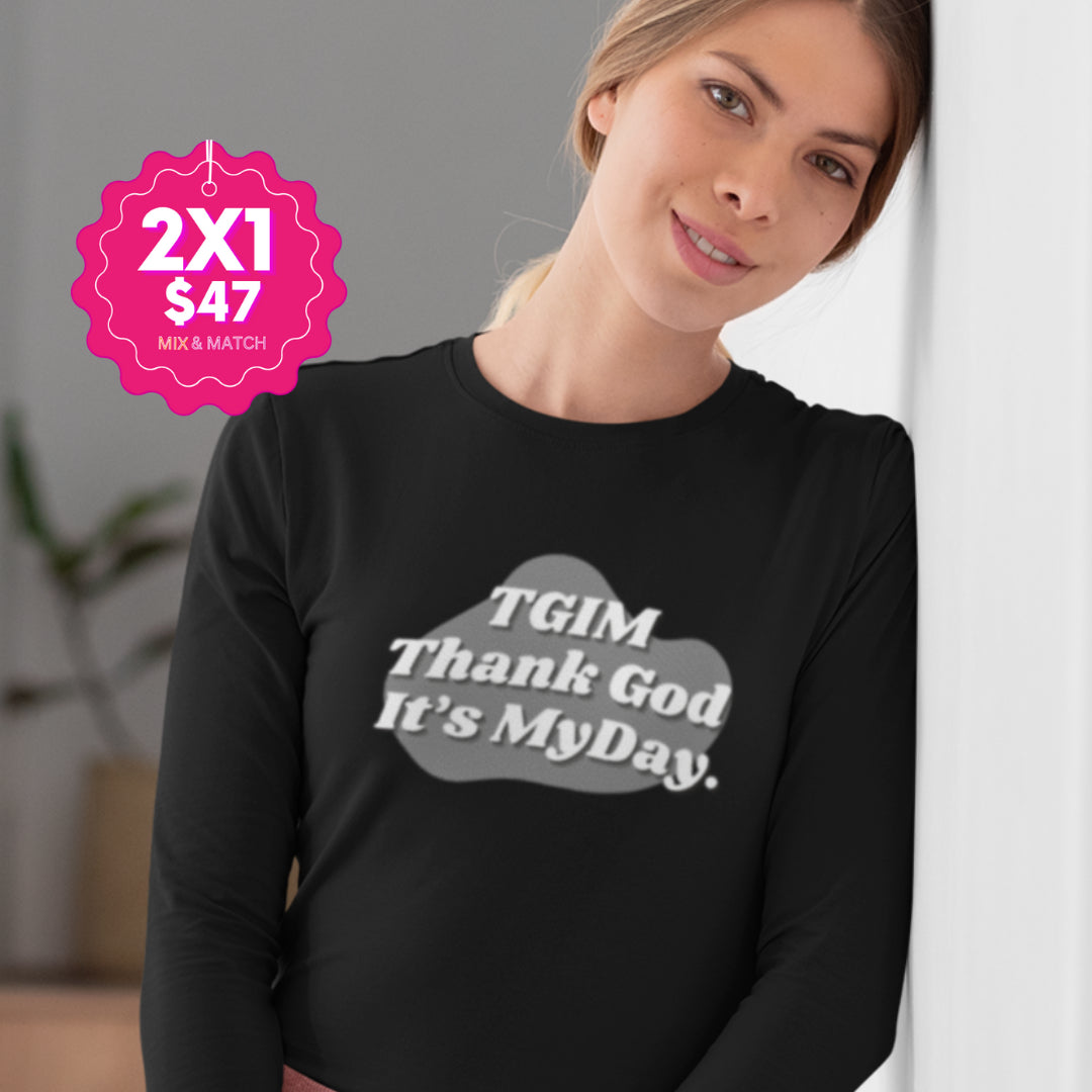 Comfy 100% Cotton Long Sleeve Crewneck Tee