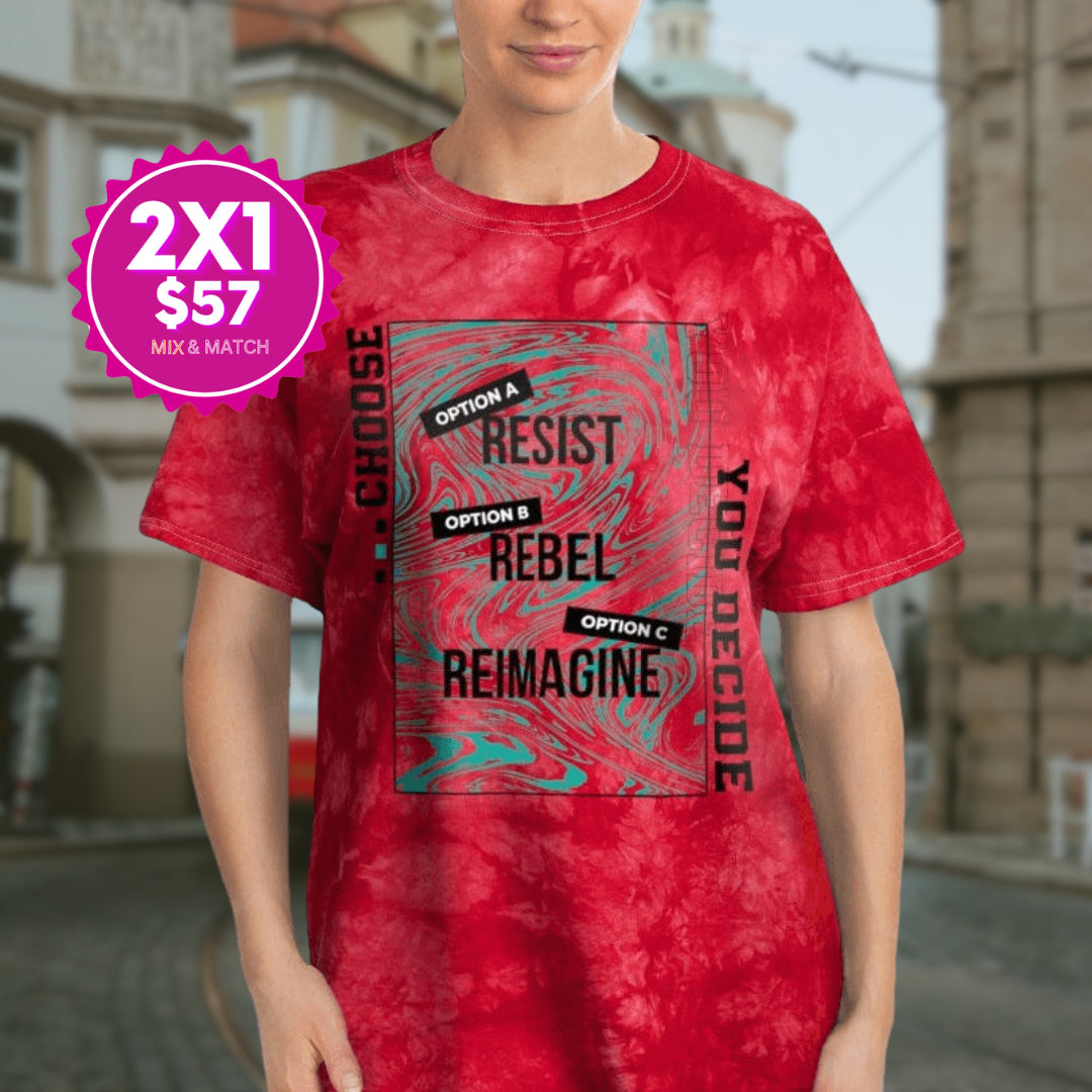 Soft & Comfy Tie-Dye Tee, Crystal