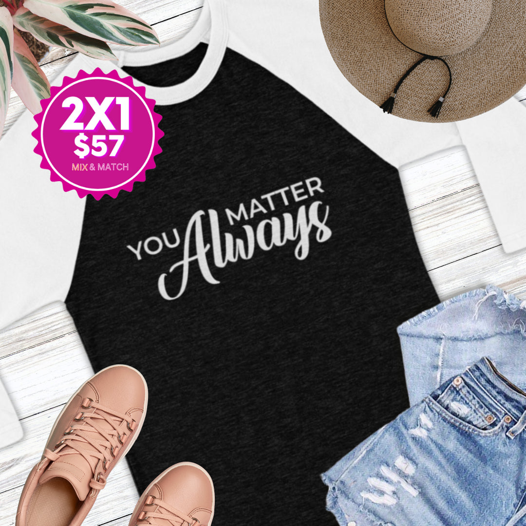 Women's 3/4 Sleeve Baseball Cotton Tee