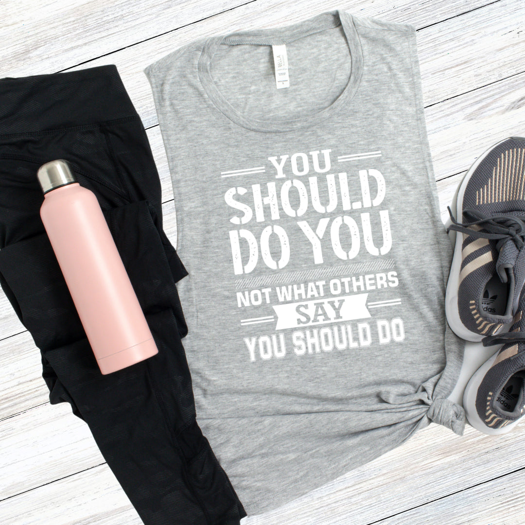 Casual Flowy Scoop Muscle Tank