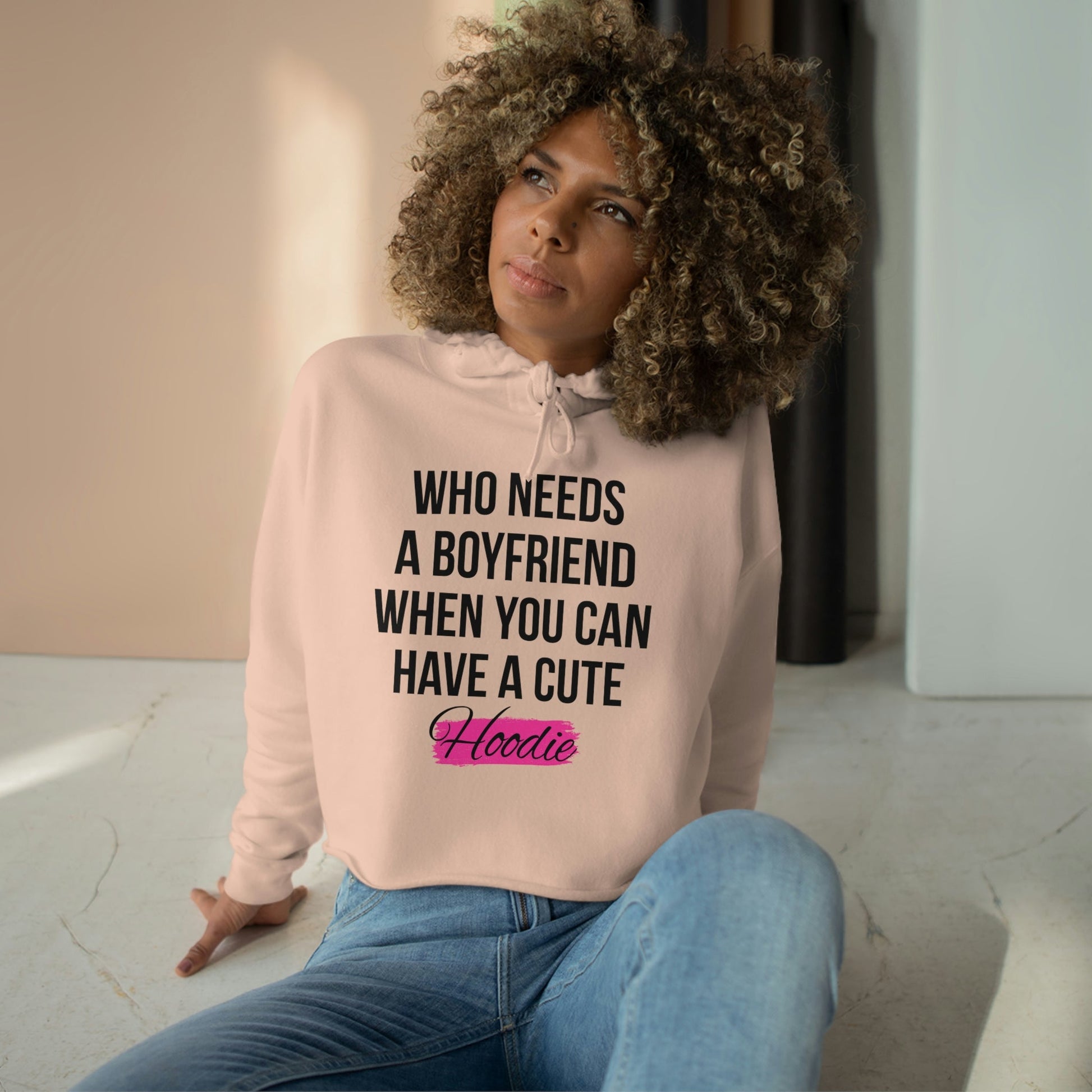 women's crop hoodie-super stylish crop-top hoodie