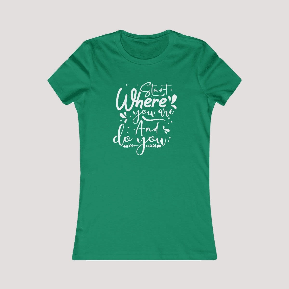 100% Cotton Feminine Fit Tee-DoYou4Less