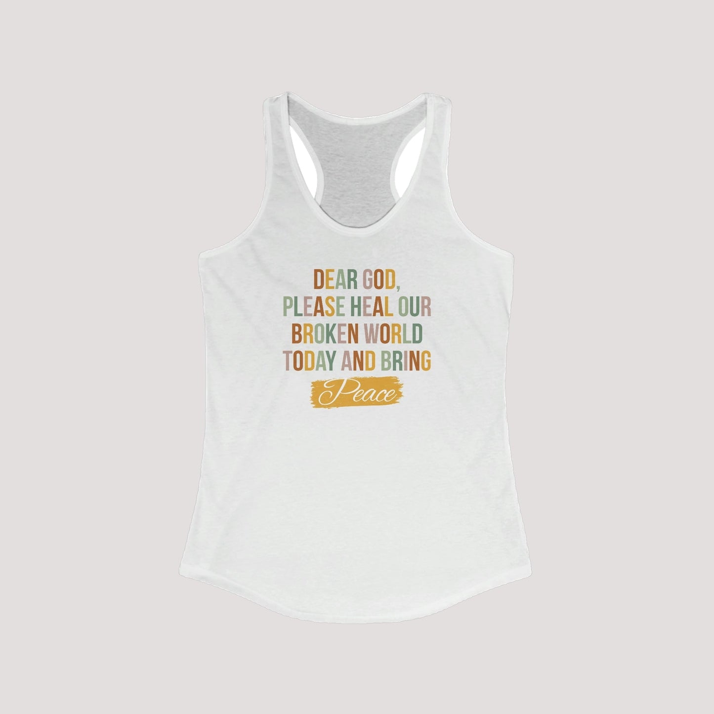 Racerback tank for women