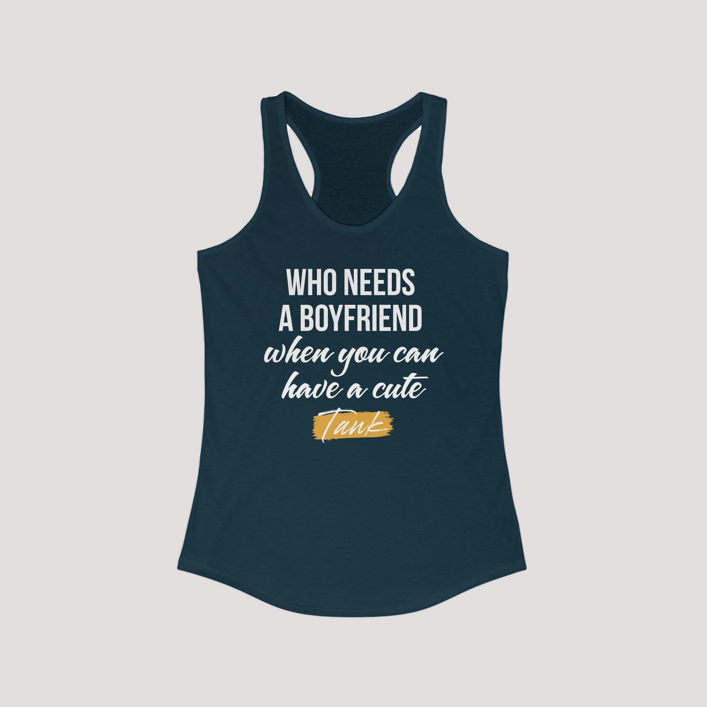 slim fit racerback tank top