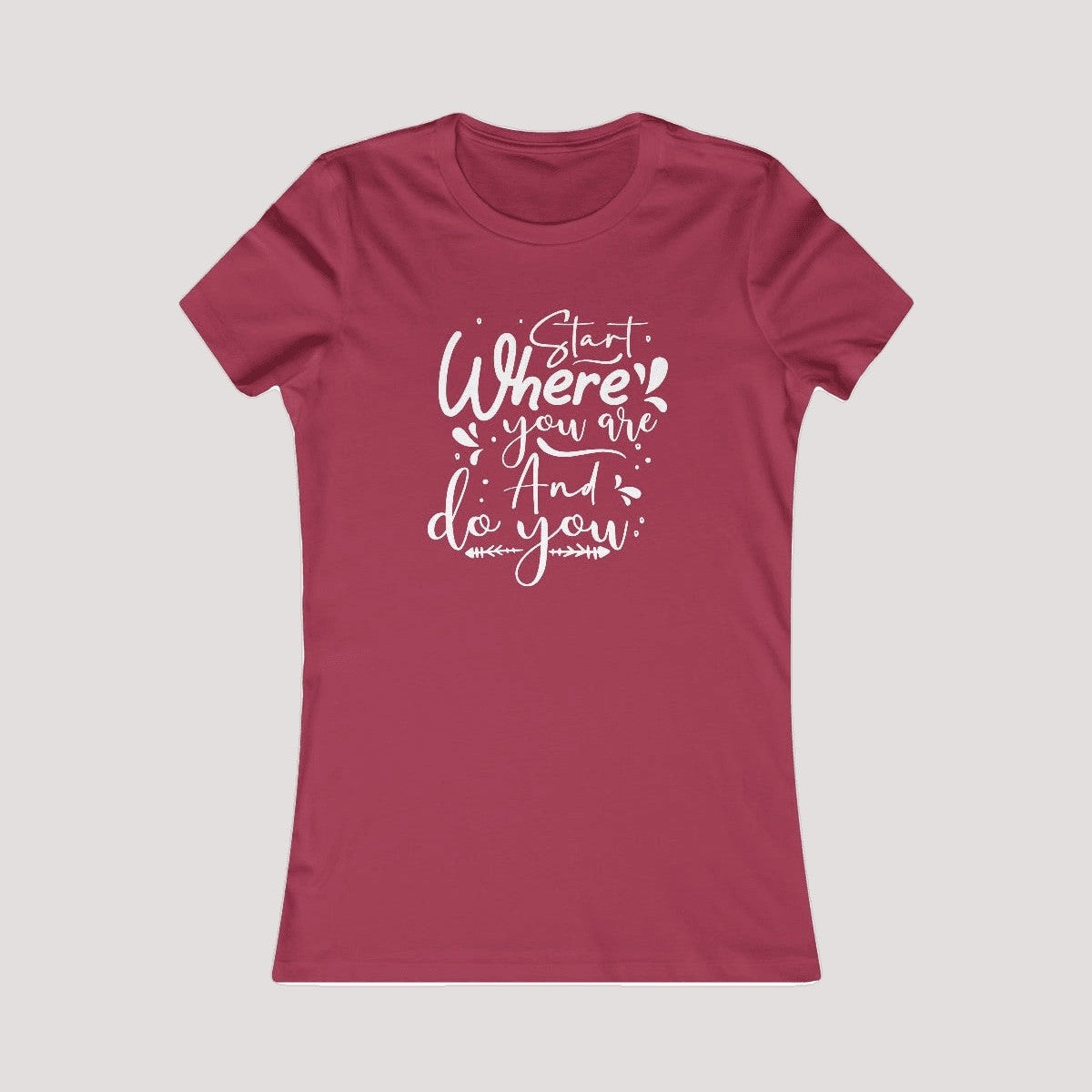 100% Cotton Feminine Fit Tee-DoYou4Less