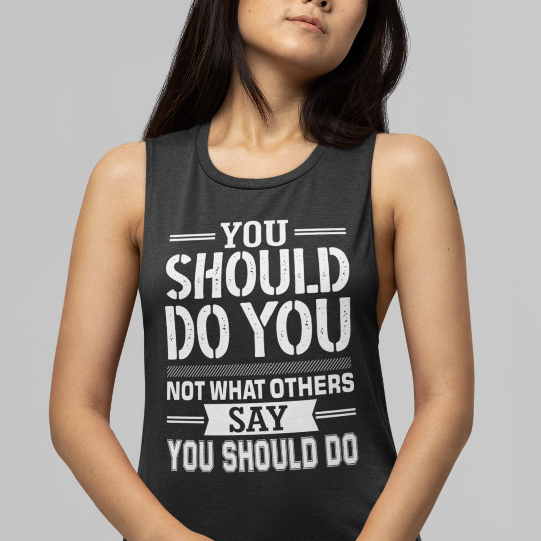 Casual Flowy Scoop Muscle Tank