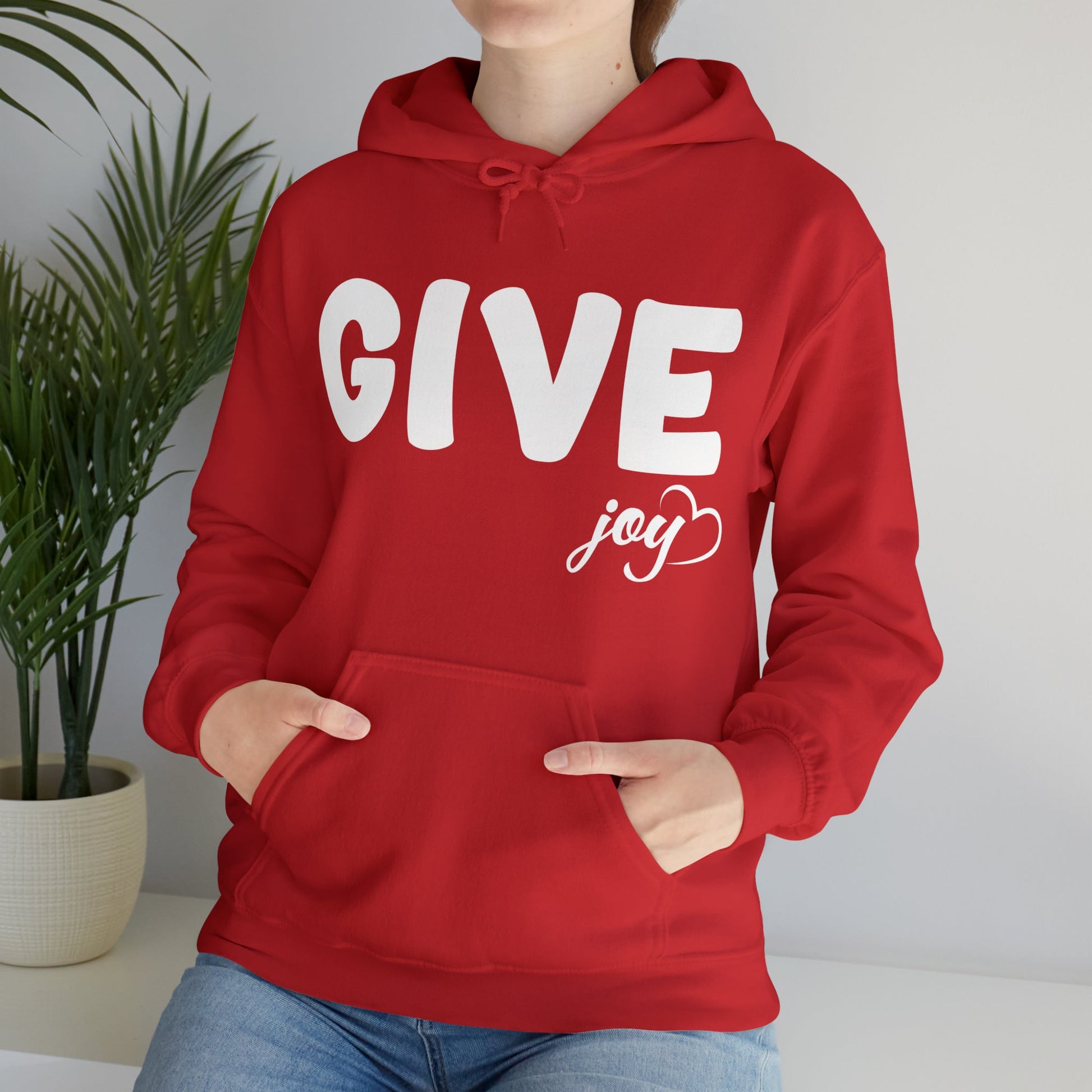 Hoodie - GIVE Joy Cozy Cotton Blend Hoodie