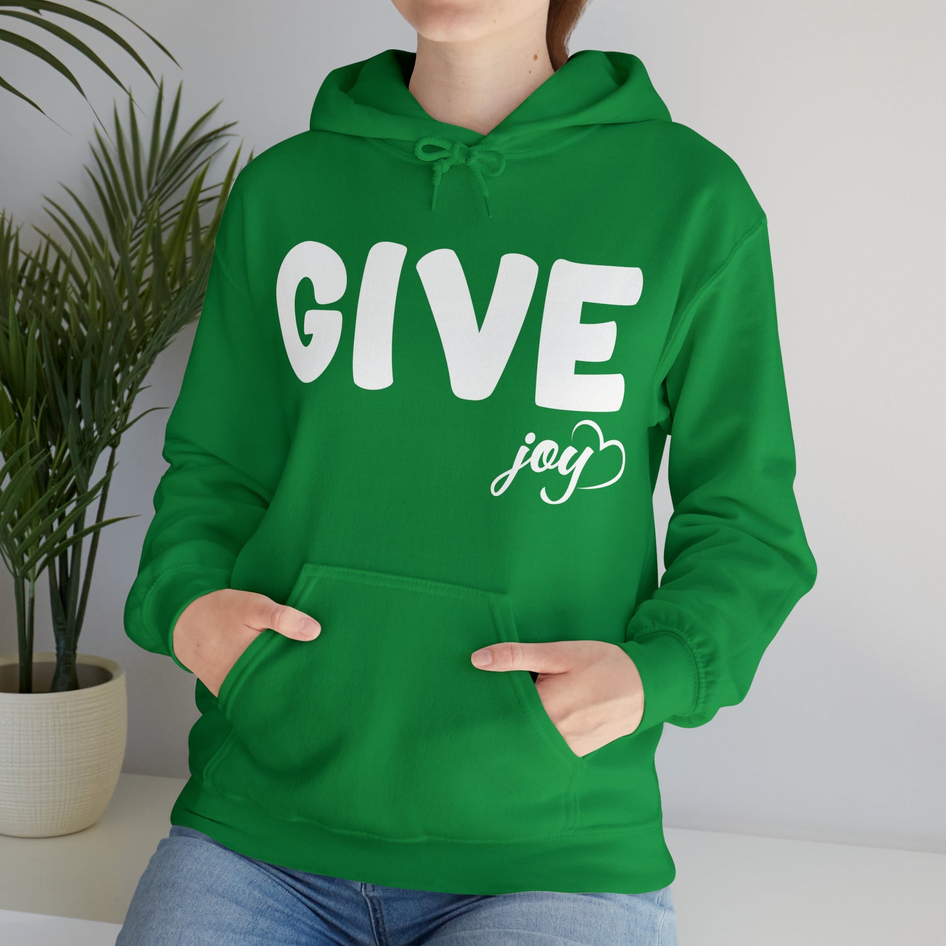 Hoodie - GIVE Joy Cozy Cotton Blend Hoodie