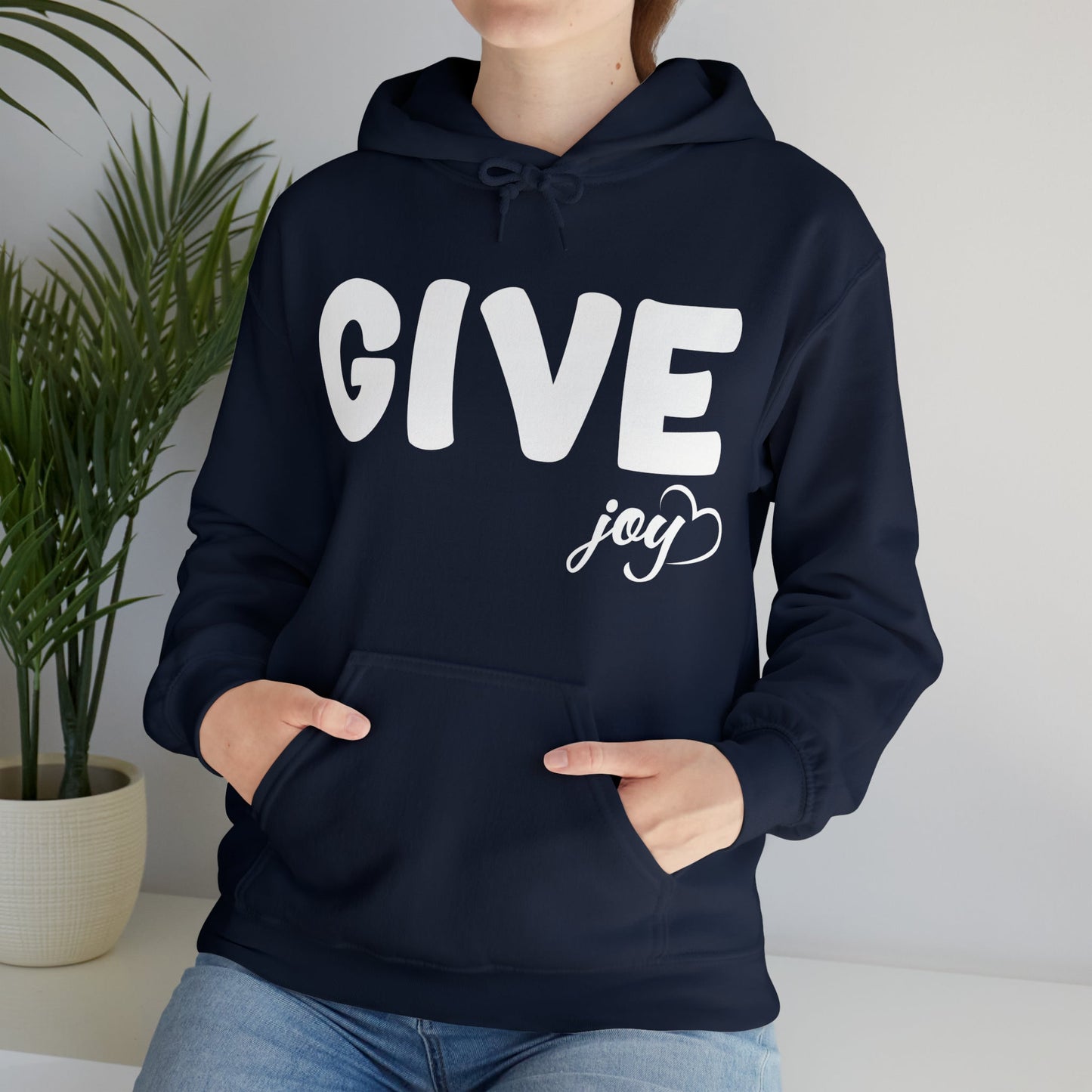 Hoodie - GIVE Joy Cozy Cotton Blend Hoodie