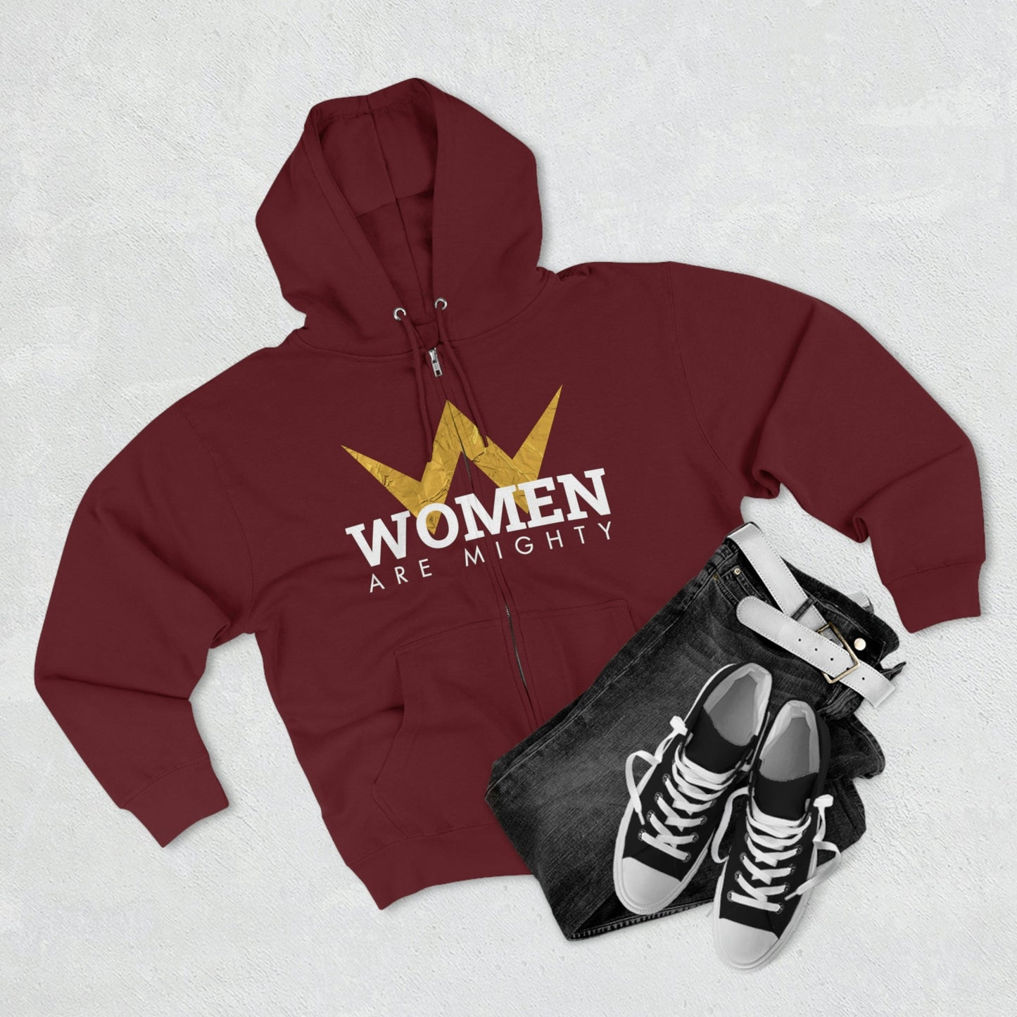 women's full zip hoodie