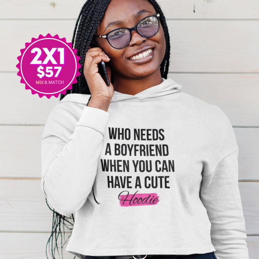 Comfy & Stylish Crop Hoodie