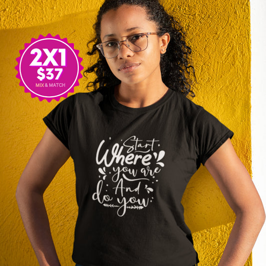 100% Cotton Feminine Fit Tee