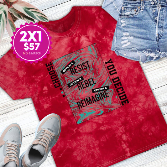 Soft & Comfy Tie-Dye Tee, Crystal